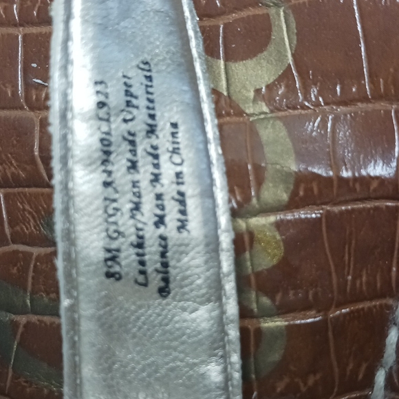 Sam Edelman Women's Gigi Thong Flat Sandals T-Strap Leather  Brown  Size 8 Med. - Picture 6 of 6